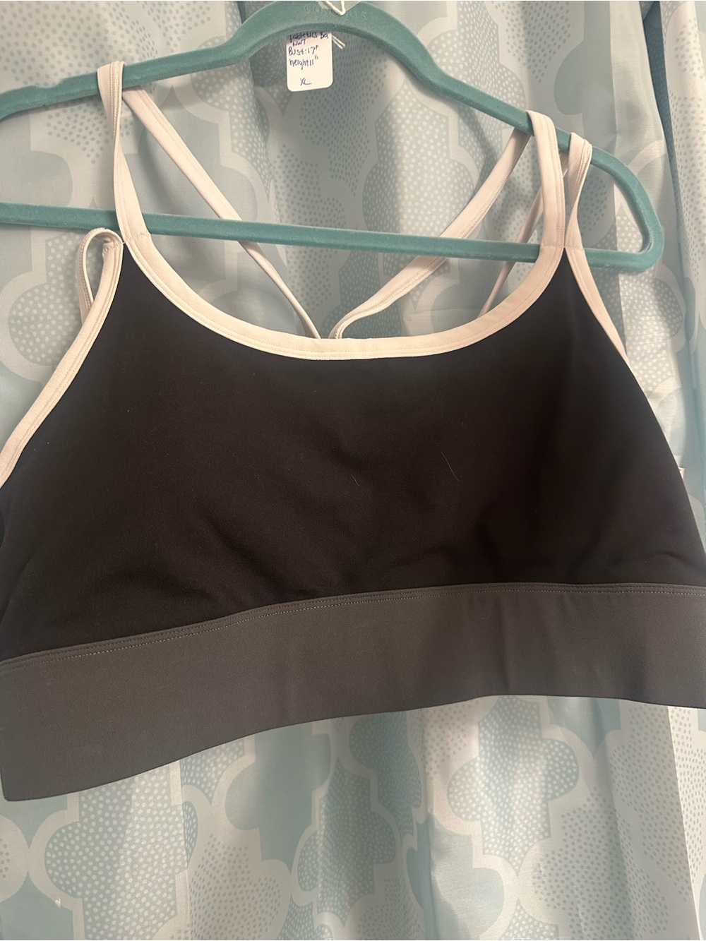 Fabletics Women's Black & Gray Bralette